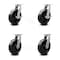 Service Caster 10 Inch Extra Heavy Duty Phenolic Wheel Caster Swivel Locks 2 Brakes SCC, 4PK SCC-KP92S1030-PHR-SLB-BSL-2-BSL-2 - alternate 1